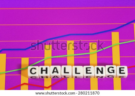 Business Term with Climbing Chart / Graph - Challenge