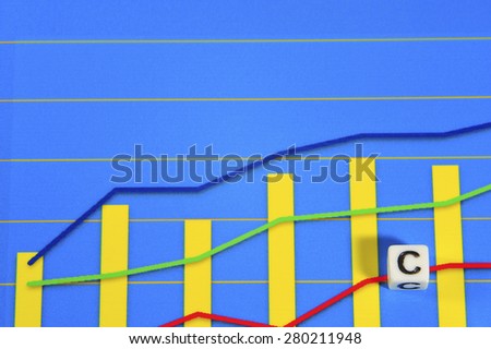 Business Term with Climbing Chart / Graph - C