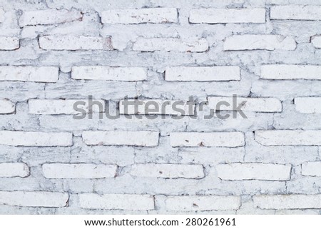 Old White Brick wall,background