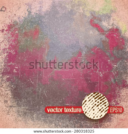 Grunge Scratch Texture. Vintage Stamp Vector Background.