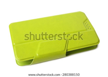 Mobile phone case on white background
