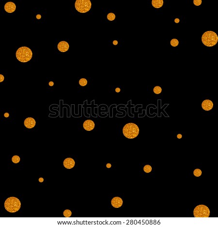 Gold Polka Dot Background Pattern