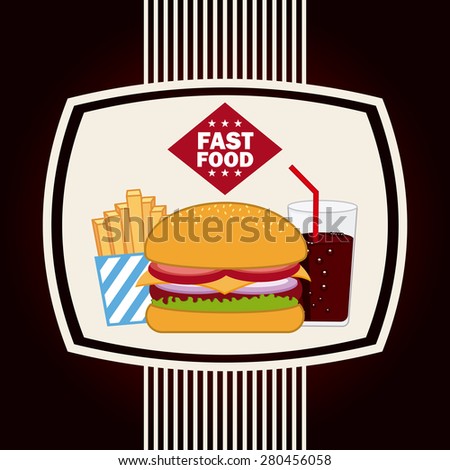 fast food design, vector illustration eps10 graphic 