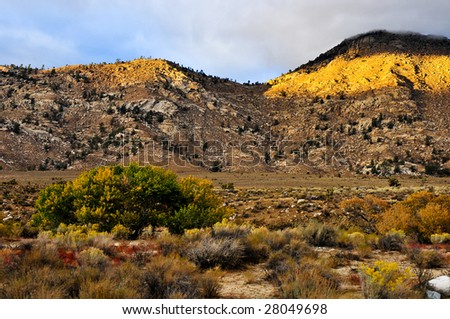Mountain range in the Eastern Sierras
