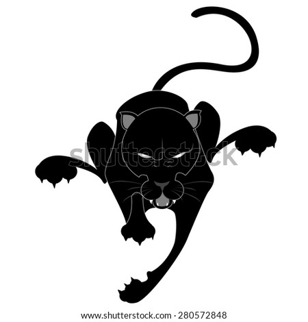 fierce panther clip-art