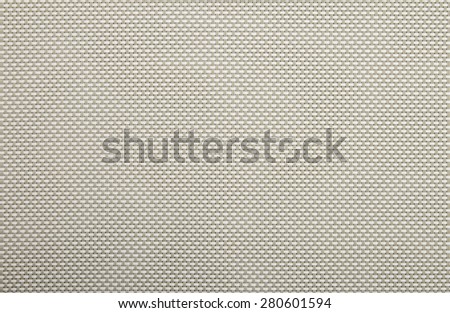 Background texture of horizontal white and vertical gray wicker braided plastic double strings with small mesh and white back