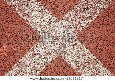 Running track sports texture,top view.
