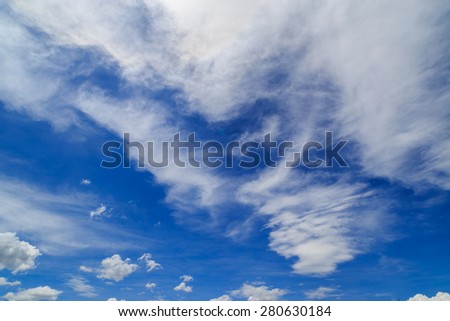Nice white cloud on the sky