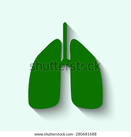 Green Human lung. Medical background. Health care 