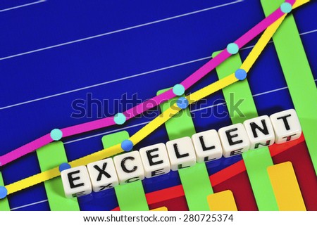 Business Term with Climbing Chart / Graph - Excellent