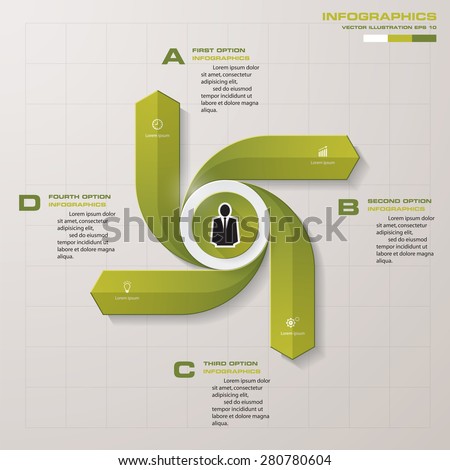 Design clean template/graphic or website layout. 4 step order diagram layout.