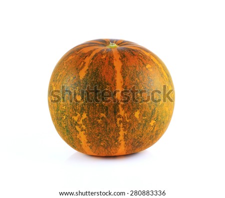 Thai cantaloupe melon isolate on white background