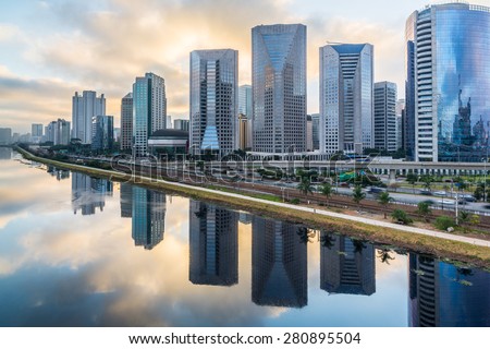 Sao Paulo Skyline - Brazil Royalty-Free Stock Photo #280895504