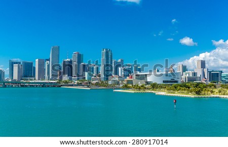 Downtown of Miami, Florida, USA