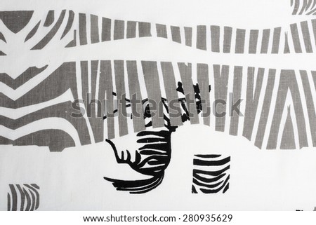 macro texture of fabric patterned zebra studio