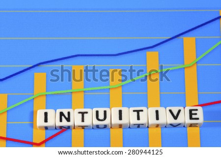 Business Term with Climbing Chart / Graph - Intuitive