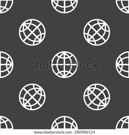 Symbol of the Earth globe repeated on grey background