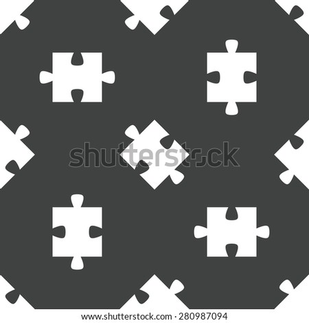 Image of a puzzle piece repeated on grey background