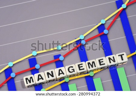 Business Term with Climbing Chart / Graph - Management