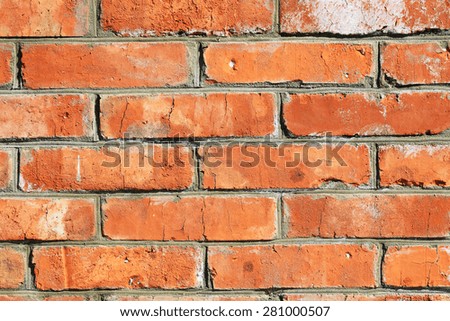 The Background of old vintage brick wall