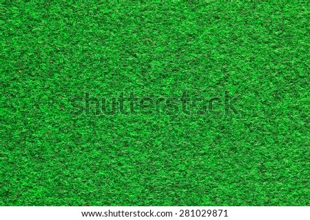 Surface green carpet