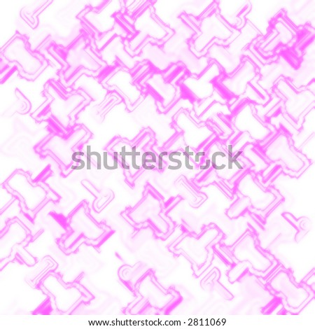 colorful  pink shapes  on  white background  girt wrap