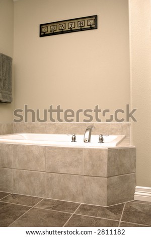 Interior view of bathtub
