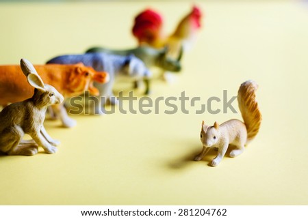 squirrel and animal toys 