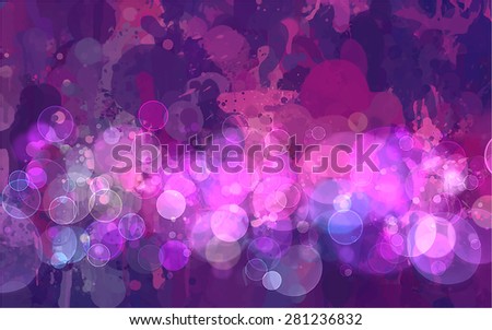 Shine purple brush strokes background. Vector version