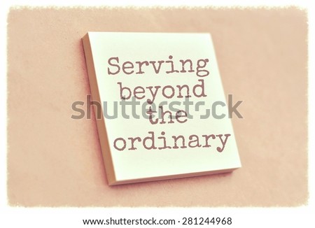 Text serving beyond the ordinary on the short note texture background