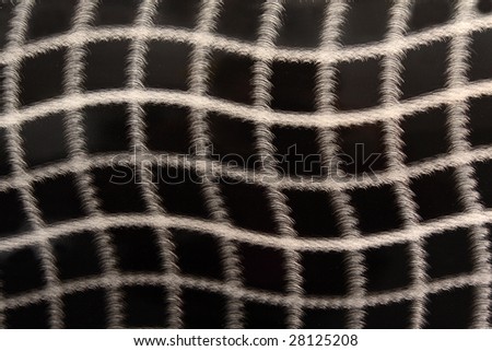 Abstract black-and-white checkered metal structure