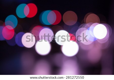 abstract background with bokeh de-focused lights