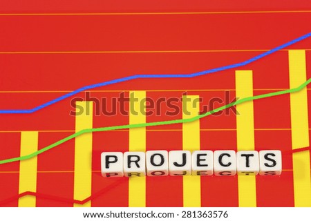 Business Term with Climbing Chart / Graph - Projects