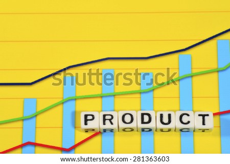 Business Term with Climbing Chart / Graph - Product