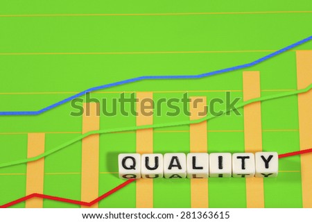 Business Term with Climbing Chart / Graph - Quality