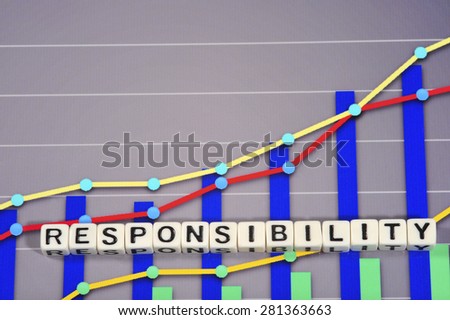 Business Term with Climbing Chart / Graph - Responsibility