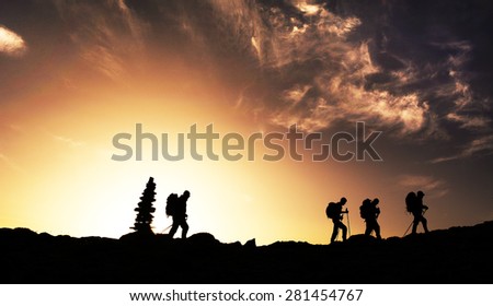 sunrise mountaineering climbing