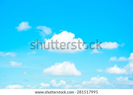 Bright summer blue sky as background