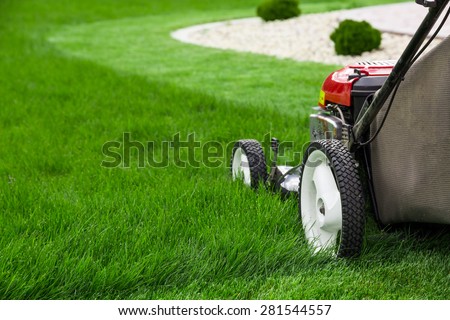 Lawn mower Royalty-Free Stock Photo #281544557