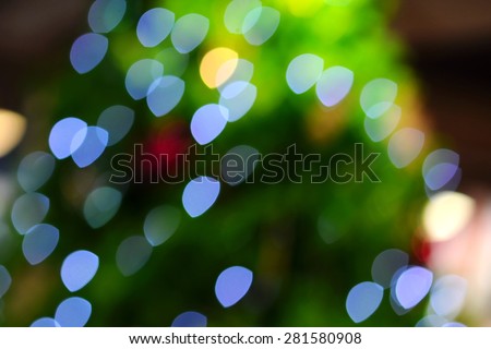 abstract background of blurred lights with bokeh effect
