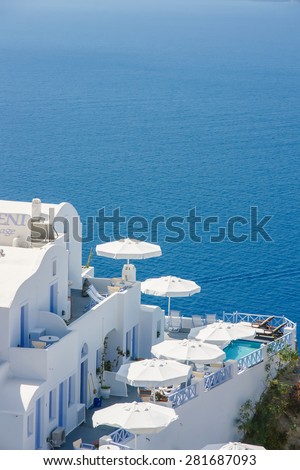 The Seascape Hotel of Greece island.