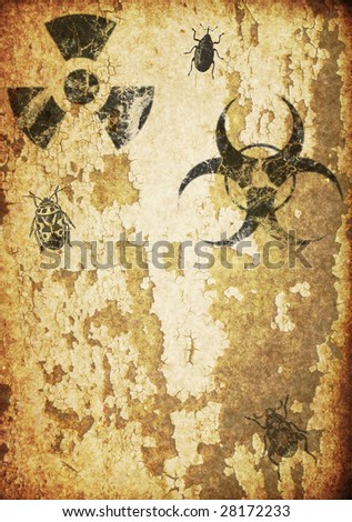 vintage warning signs texture surface background