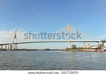 Phra Rama 8 Bridge in thailand