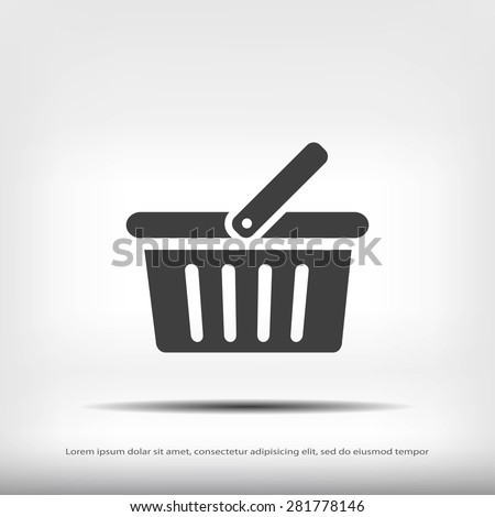 basket icon Royalty-Free Stock Photo #281778146