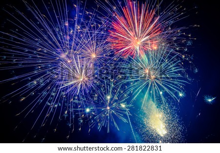 Fireworks Royalty-Free Stock Photo #281822831
