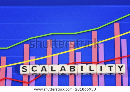 Business Term with Climbing Chart / Graph - Scalability