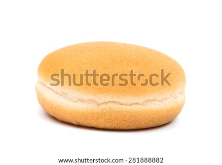 hamburger buns on a white background