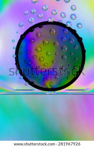 Amazing color of white light that passes through the clear plastic, water drops and CPL filters.
