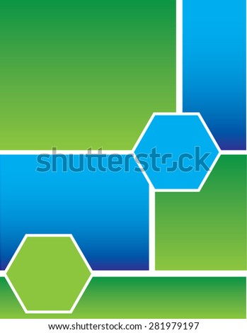 Blue Green Squares