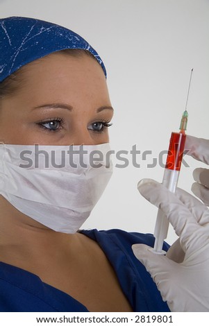 Doctor giving injection Royalty-Free Stock Photo #2819801
